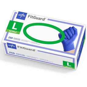 Blue Nitrile Powder Free Exam Glove, Size Large