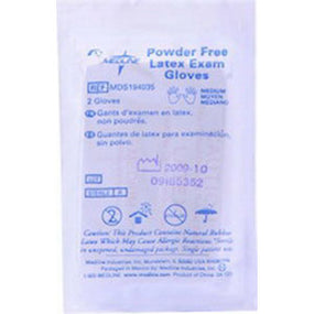 Medline Sterile Powder-Free Latex Exam Glove Small