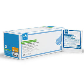 Medline Sterile Powder-Free Nitrile Exam Glove, Small