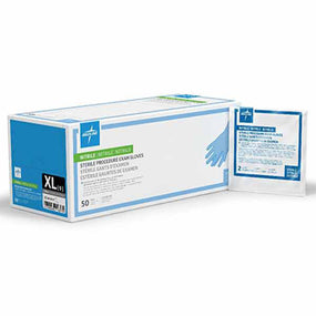 Medline Sterile Powder-Free Nitrile Exam Glove, Extra Large