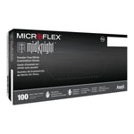 Microflex Midknight Nitrile Exam Glove, Small, Black