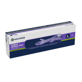 Purple Nitrile Max Extended Cuff Length Exam Glove, Large