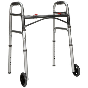 McKesson Aluminum Folding Walker, 25  32 Inch Height