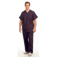 Fashion Seal 78830-XS, Scrub Pant Unisex Drawstring Eggplant XS Ea