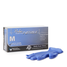Pulse Nitrile Exam Glove, Medium, Aqua Blue