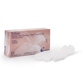 Trilon Vinyl Exam Glove, Small, Clear