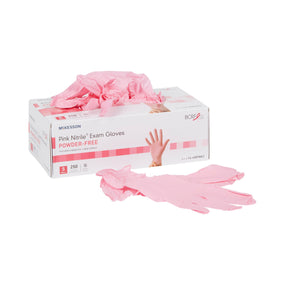 McKesson Pink Nitrile Exam Glove, Small
