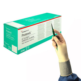 Protexis PI Classic Polyisoprene Surgical Glove, Size 6, Ivory
