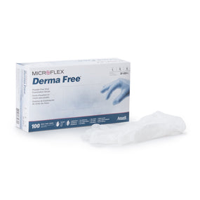 Derma Free Vinyl Exam Glove, Large, Clear