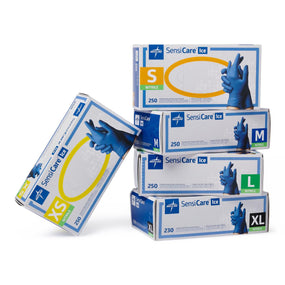 SensiCare Ice Blue Powder-Free Nitrile Exam Gloves, GLOVE,EXAM,NITRILE,SENSICARE-ICE,BLUE,XL