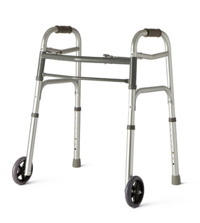 Medline Youth Two-Button Folding Walkers with 5