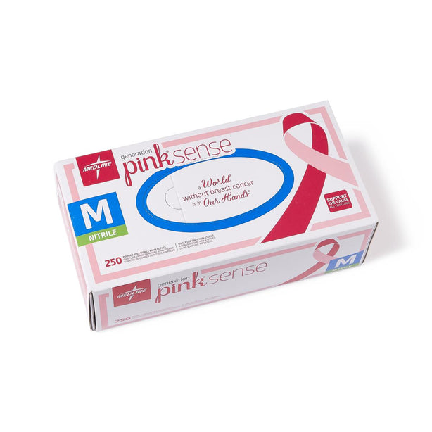 Generation Pink Sense Powder-Free Nitrile Exam Gloves, GLOVE, EXAM, NITRILE, PINK, SENSE, M