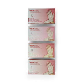 MediGuard Vinyl Synthetic Exam Gloves, GLOVE,EXAM,VINYL,PF,LF,M