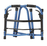 Medline Folding Paddle Walkers, WALKER,PADDLE,FOLDING, 5" WHEELS, BLUE