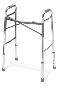 Medline Adult Heavy-Duty 2-Button Folding Walkers, WALKER,HEAVY DUTY,GUARDIAN