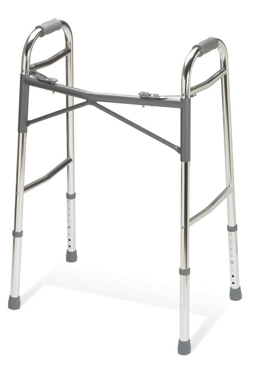 Medline Adult Heavy-Duty 2-Button Folding Walkers, WALKER,HEAVY DUTY,GUARDIAN