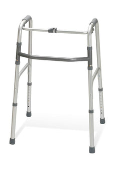 Medline Adult One-Button Folding Walkers, WALKER,1 BUTTON,FOLDING,ADULT,18 IN