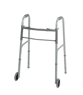 Medline Two-Button Folding Walkers with 5