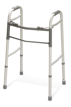 Medline Youth 2-Button Folding Walkers without Wheels, WALKER,2 BUTTON,FOLDING,ADJ,1IN,JUNIOR
