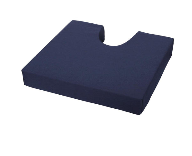 Medline Pressure Redistribution Foam Cushion with Cutout, CUSHION,COCCYX,RETAIL,18X16X3