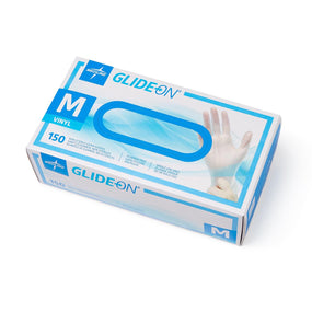 Glide-On Powder-Free Vinyl Exam Gloves, GLOVE,EXAM,VINYL,GLIDE ON,PF,LF,S