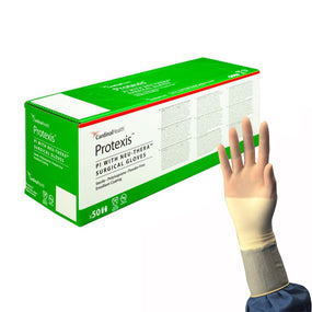 Protexis PI with Neu-Thera Polyisoprene Surgical Glove, Size 6.5, Ivory