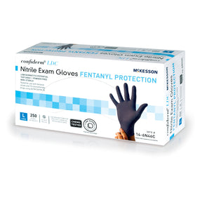 McKesson Confiderm LDC Nitrile Exam Glove, Large, Blue