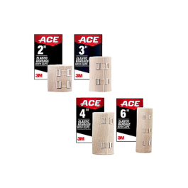3M Ace Elastic Bandage with Clips - 2, 3, 4 & 6 Inch Wrap