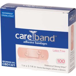 CareBand Bandages - Sheer or Waterproof Strong Strips