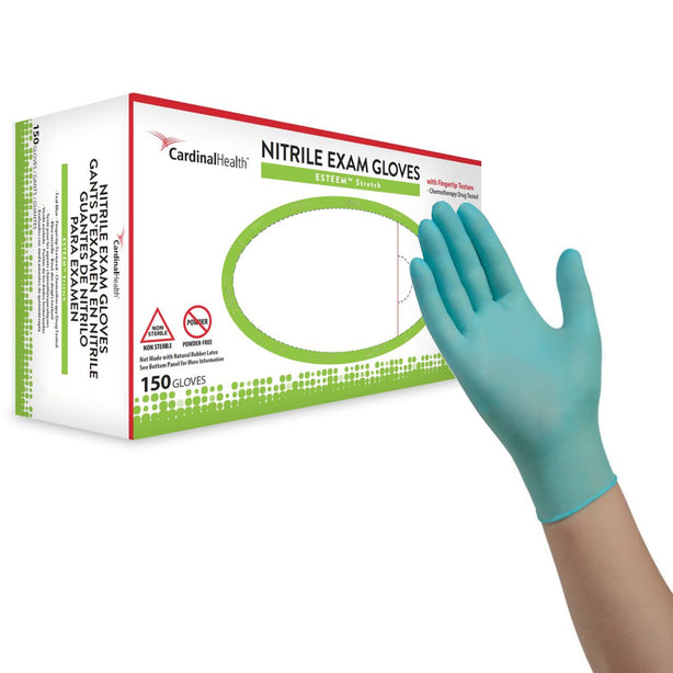 Esteem Stretch Nitrile Exam Glove, Large, Teal