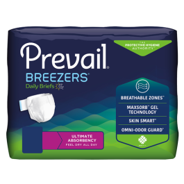 Prevail Breezers Adult Briefs - Heavy Absorbency