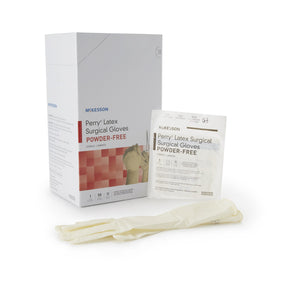 McKesson Perry Performance Plus Surgical Glove, Size 5.5, Cream