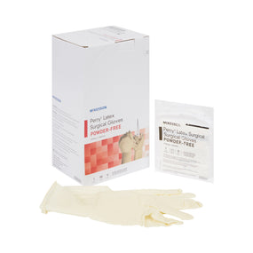McKesson Perry Performance Plus Surgical Glove, Size 7.5, Cream