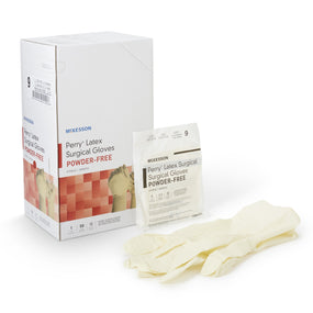 McKesson Perry Performance Plus Surgical Glove, Size 9, Cream