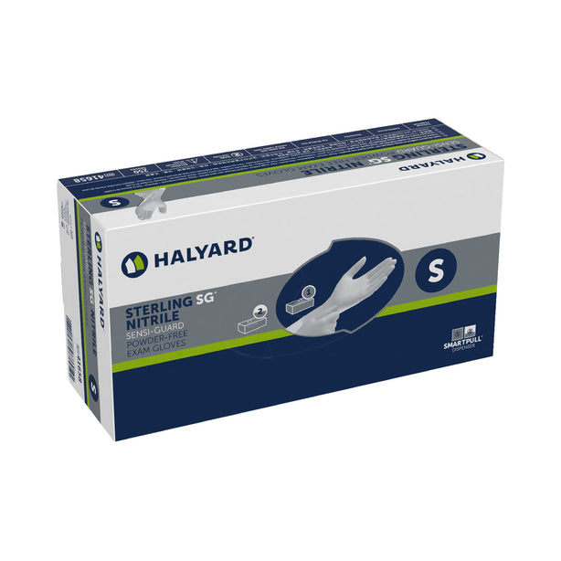 Sterling SG Nitrile Exam Glove, Small, Silver