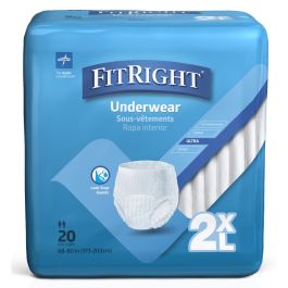 Medline FitRight Disposable Protective Underwear - XXL