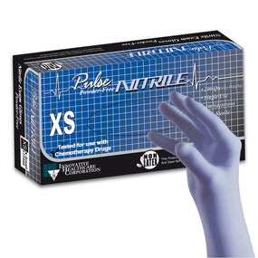 Pulse Nitrile Exam Glove, Extra Small, Aqua Blue