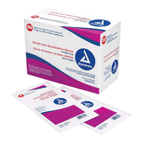 Dynarex Sterile Powder-Free Latex Exam Glove, Medium