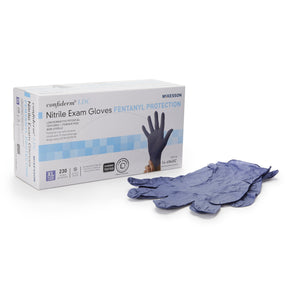 McKesson Confiderm LDC Exam Glove, Extra Large, Blue