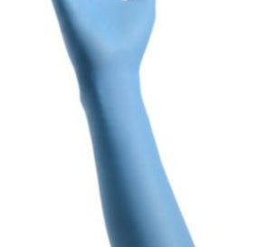 Cardinal Health Decontamination Extended Cuff Length Exam Glove, Medium, Blue