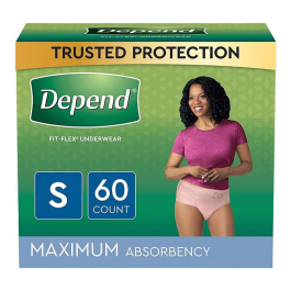 Kimberly Clark Depend Fit-Flex Incontinence Underwear for Women - Maximum Absorbency