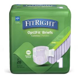 Medline FitRight OptiFit Stretch Extra Briefs - M/L and XL/2XL