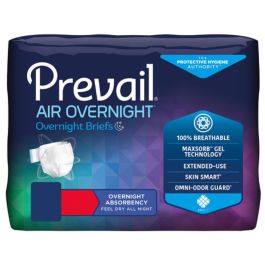 Prevail AIR Overnight Stretchable Briefs - Maximum Absorbency