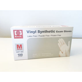 Intco Vinyl Powder-Free Exam Gloves, Medium