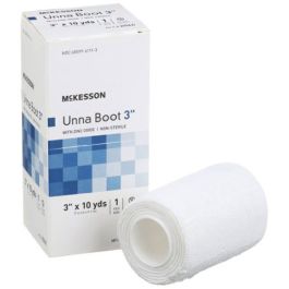 Cotton Unna Boot with Zinc Oxide 3 Inch x 10 Yard - Non-Sterile