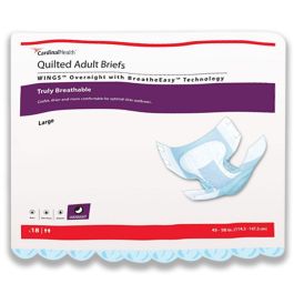 Wings Overnight Quilted Adult Briefs (Super Absorbency)