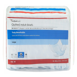 Wings Super Quilted Adult Briefs Heavy Absorbency